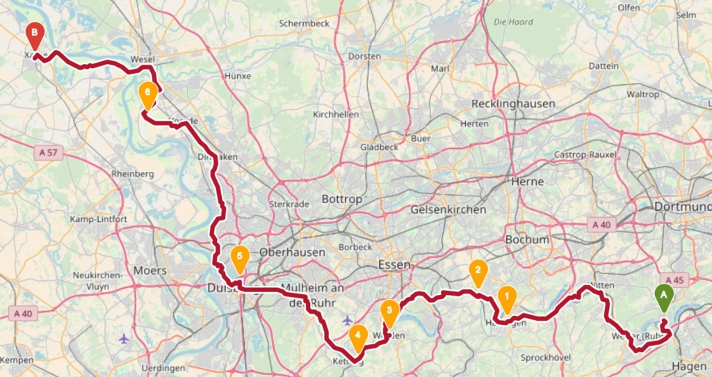Ruhrtalradweg von Herdecke nach Xanten Christine